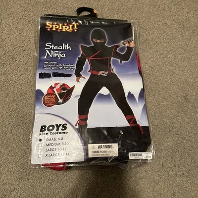 Disfraz Spirit Halloween Stealth Ninja Niño Talla Pequeña 6-8 Foto 1 de 4