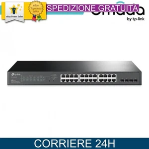 Omada Switch Smart 28 Porte Gigabit, 24 PoE+ 250W, Networking Veloce - Foto 1 di 1