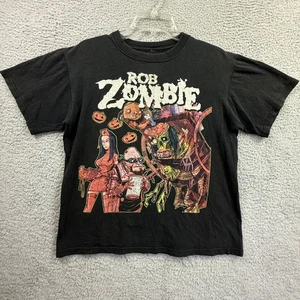 Camisa Rob Zombie Para Hombres Mediana Negra Calabaza Halloween Aniversario Metal Rock - Imagen 1 de 16