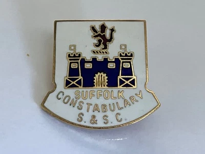 Vintage Original Suffolk Special Constabulary Police Enamel Pin Badge - Image 1 of 3