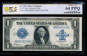 AC Fr 237 $1 1923 Silver Certificate PCGS 64 PPQ uncirculated !! - Picture 1 of 2