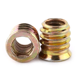 Gewindebuchsen M6 M8 M10 20 Stück Einschlagmuttern Innensechskant Verzinkt - Bild 1 von 2