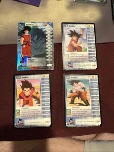 Dragonball Z DBZ CCG Unlimited Goku Personality Set Level 1-3+ HT Saiyajin Saga - Bild 1 von 2