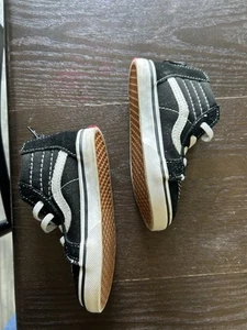 Vans SK8-Hi Top Zip schwarz/weiß Kleinkinder Skateschuhe Turnschuhe Gr. US Kleinkind 8 - Bild 1 von 2