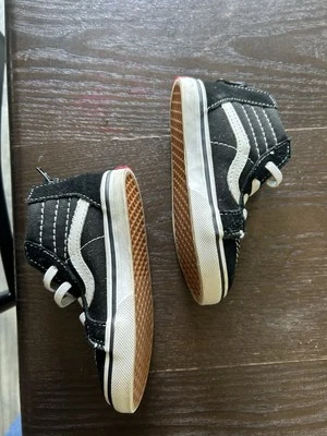 Vans SK8-Hi верхний молнии черный / белый малышей ясельного возраста коньков туфли кроссовки размер США ребенка ясельного возраста 8 - Изображение 1 из 2