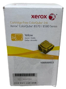 XEROX 108R00933 SOLID INK ORIGINALE GIALLO 2 PZ COLORQUBE 8570/8580 [OPEN BOX] - Foto 1 di 2