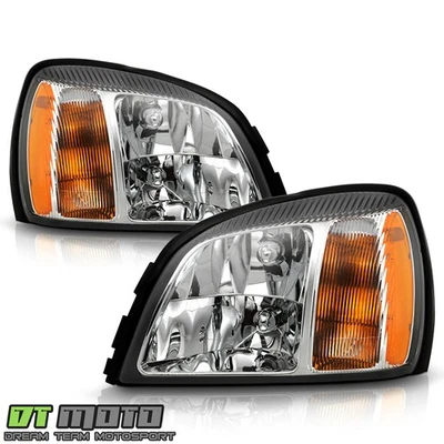 Faros delanteros izquierda y derecha cromados cristal Cadillac Deville 2000-2005 Foto 1 de 4