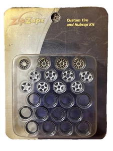 Zip Zaps Micro RC Car CUSTOM TIRE & HUBCAP KIT - VINTAGE 2002 NEW SEALED - Picture 1 of 2