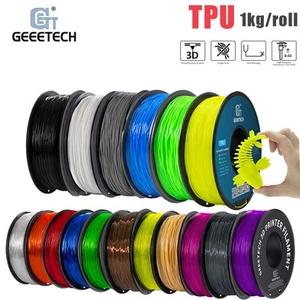 1kg 1,75 mm GEEETECH Drukarka 3D Filament Elastyczny TPU Przezroczysty / Jednolity kolor 95A - Zdjęcie 1 z 42