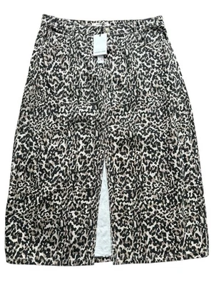 Nobody’s Child Size 16 Petite Denim Column Skirt Animal Print Brown/ Black - Image 1 of 4