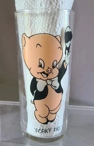 Vintage 1973 PORKY PIG Pepsi Collector Glass Looney Tunes Warner Bros. - Picture 1 of 8