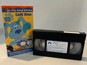 Blues Clues Cafe Blue VHS 2001 Nickelodeon Math Restaurant Vocabulary Concepts - Picture 1 of 5