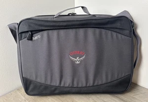 Bolso de hombro Osprey Aero Messenger Courier para computadora portátil - negro/gris - envío gratuito - Imagen 1 de 5