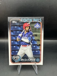 2024 Topps Pro Debut Carlos De La Cruz #PD-51 Reading Fightin Phils Phillies - Bild 1 von 2
