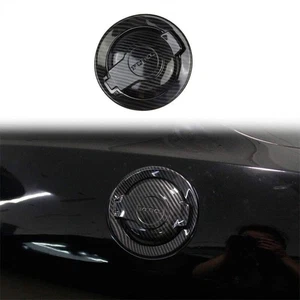 Carbon Fiber Fuel Tank Cover Trim Accessories Gas Door For Dodge Challenger - Foto 1 di 5