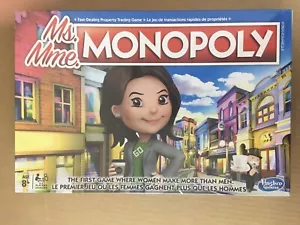 Ms Mme MONOPOLY GIOCO DA TAVOLO - DOVE LA DONNA FA PIÙ DEGLI UOMINI (NUOVO) - Foto 1 di 9
