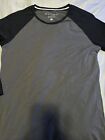 Alpha Clothing Co. Mens Athleti-Fit Grey Cotton Blend Long Sleeve Tee Activewear