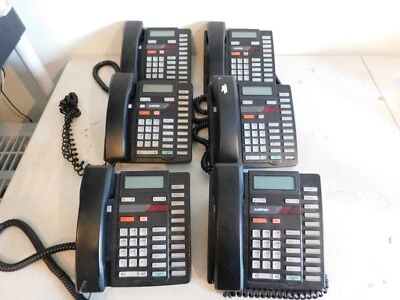 Lot of 6 Aastra Telecom 9316CW Black Office Display Phones - Image 1 of 4