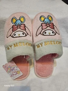 Original Sanrio My Melody Hausschuhe Größe 4 Erwachsene harte Sohle super weich - Bild 1 von 5