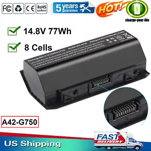 A42-G750 0B110-0020000 Battery for Asus G750J G750JH G750JM G750JS G750JW G750JX - Picture 1 of 12