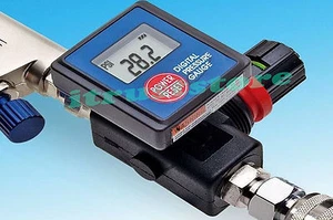 DIGITAL AIR FLOW REGULATOR CONTROL MEASUREMENT 160 PSI GAUGE AIR COMPRESSOR TOOL - Picture 1 of 3