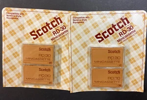 2 paquetes Scotch Minicassette mini casete de voz RD-30 30 minutos paquete de 2 por tarjeta - Imagen 1 de 3