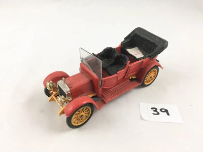 VINTAGE CORGI CLASSICS # 9021 1910 DAIMLER CAR DIECAST 1964-69 RED/BLACK - Image 1 of 4