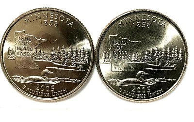 2005-P & D Minnesota State Quarters GEM BU  - Image 1 of 4