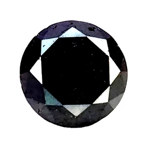1,045 kt schwarzer natürlicher Diamant Rundschliff  - Bild 1 von 3