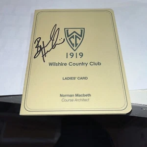 Tarjeta de puntuación firmada por Brooke Henderson 2021 LA Open Willshire CC - Imagen 1 de 1