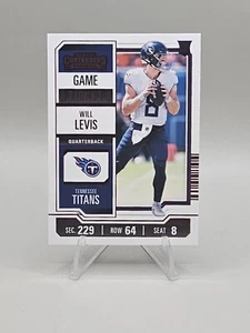 2023 Panini Contenders Will Levis  Game Ticket RC 🔥Short Print No. 97 - Titans - Picture 1 of 2