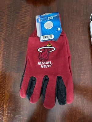 Guantes utilitarios antideslizantes NBA Miami Heat 2 tonos  Foto 1 de 2