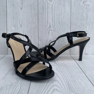 Cole Haan Bartlett Sandals Strappy Heels Shoes Black Women’s Size 6.5 M NWOB - Picture 1 of 11