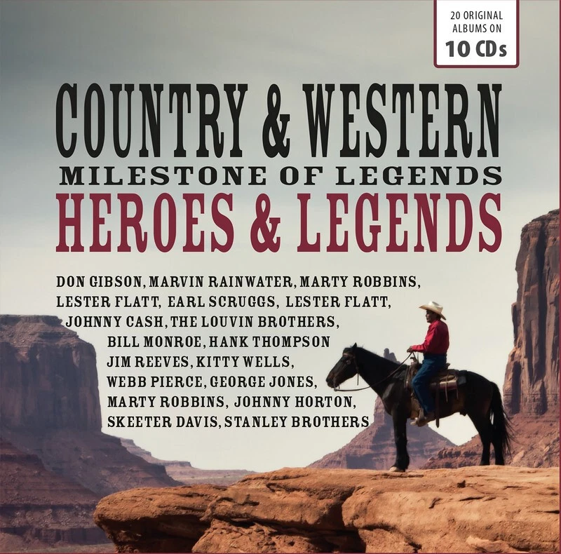 Country & Western - Heroes & Legends GIBSON RAINWATER ROBBINS FLATT 10CD NEW - Image 1 of 1