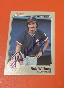 ROB WILFONG Signed Autographed Rare 1983 Fleer Card CALIFORNIA ANGELS LA #101 - Picture 1 of 1