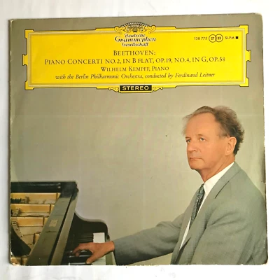 Wilhelm Kempff Beethoven Piano Concerto No.2 4 DGG BLACK Stereo 138775 SLPM - Image 1 of 4