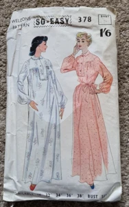 Vintage Dress Weldons Pattern 378 Bust 34" Waist 27" Hips 38" - Picture 1 of 2