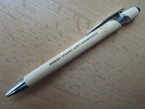 Edler BAMBUSHOLZ-Kugelschreiber incl. Stift-Stylus-Touch Pen von NOMURA - *TOP* - Bild 1 von 1