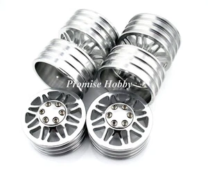 Alloy 1.9 Wheel Rim Set (2 front+2 Dually Rear) for RC4WD RC Car Crawler Truck - Picture 1 of 20