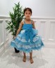 Abito Tut&ugrave; Per Bambina Con Strisce &ndash; Rosa, Arancione, Giallo, Fucsia &ndash; Taglie 3-8 Anni