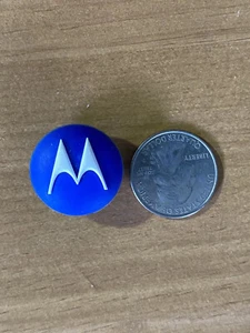 HTF~Authentic Jibbitz Shoe Charm~’06-08 Blue Motorola Logo~NWOT - Picture 1 of 2