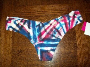 NWT COMMANDO STRETCH MICROFIBER LOW RISE THONG PANTIES RED TIE-DYE CT02 M / L - Picture 1 of 2