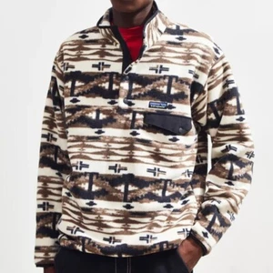 Patagonia Fleece Synchilla Snap-T Fleece Shepherds Knit Birch White Gr. XL - Bild 1 von 15