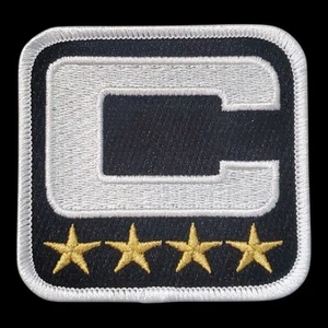 Captain C Patch With 4 Gold stars. Embroidered. Iron On. 3"x3" - Picture 1 of 5