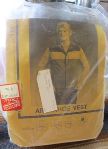 Vtg Frostline Arapahoe Vest Men's X-Large Sewing Kit Jacket Blue Fabric Buttons - Picture 1 of 2