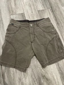 Kuhl Ramblr Men’s 32 Gray Vintage Patina Dye Performance Hiking Cargo Shorts - Picture 1 of 12