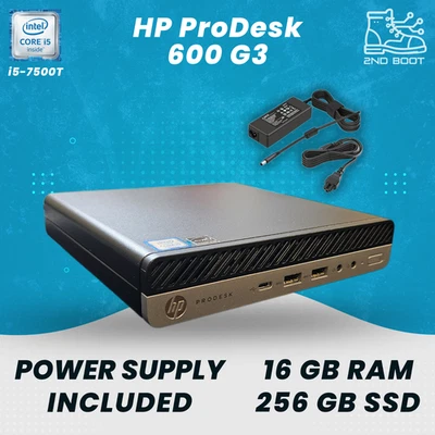 Adaptador de corriente HP ProDesk 600 G3 DM i5-7500T 16 GB RAM 256 GB SSD Wi-Fi envío gratuito Foto 1 de 4