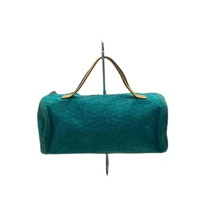 CELINE Handbag/Suede/BLU/All-over pattern/MC00/1/Macadam pattern from Japan - Picture 1 of 9