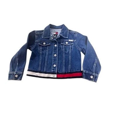 Tommy Hilfiger 5/6 Kids Denim Jean Jacket Unisex - Image 1 of 4