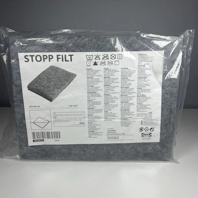 IKEA STOP FILT Alfombra Antideslizante Base 2'4" x 4’7" Gris 70x140 cm Nueva Foto 1 de 4